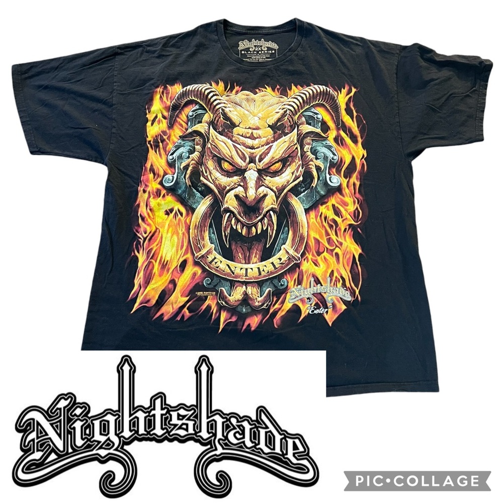 Nightshade Black Graphic T-Shirt